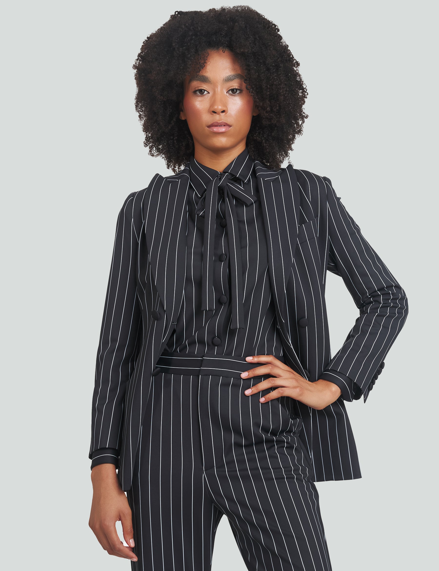 Striped Night Blazer